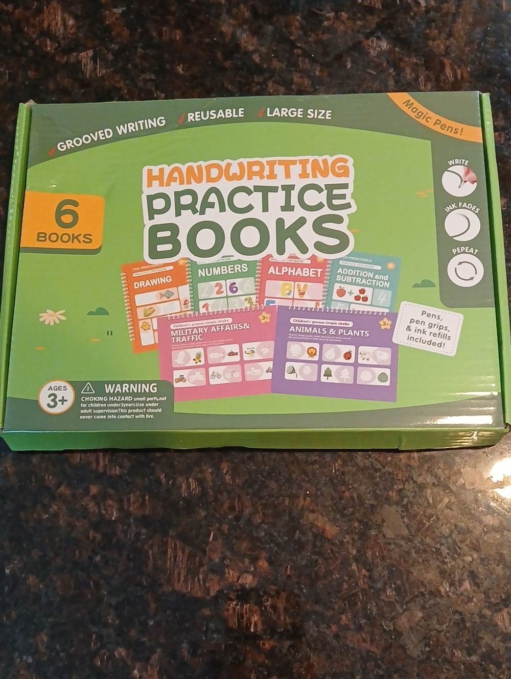 Handwriting Practice Books - Green 6-Book Set